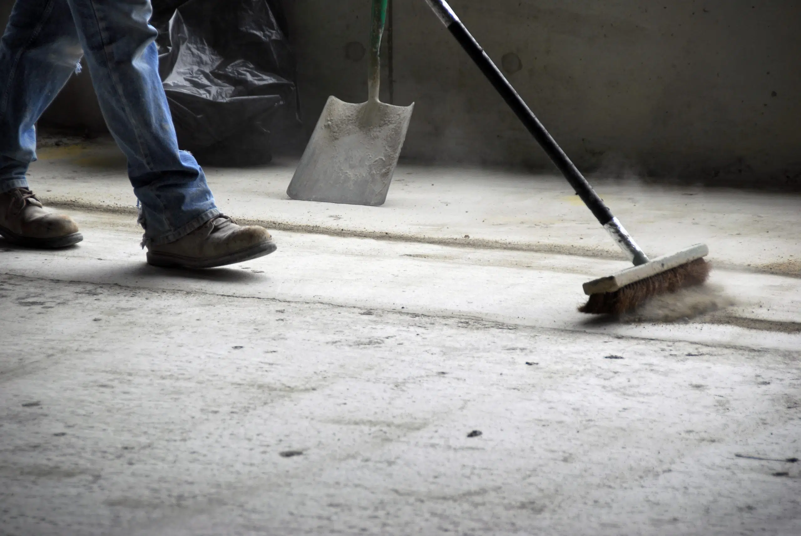 Sweeping Up Post Construction Cleaning